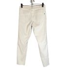 Tahari White Raw Hem Fringe Ankle Skinny Classic Denim Jeans Women Sz 6 Photo 1