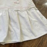 SheIn Preppy Coquette White Pleated Mini Skirt Pink Stitching Heart Buttons A-Line XS Photo 3