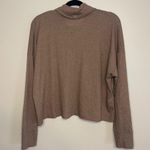 American Eagle Brown Knit Cowl Neck Sweater Size M Photo 4