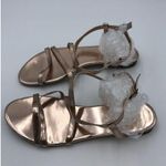 Old Navy  Rose Gold Flat Strappy  Sandals~  Size 8 Photo 1