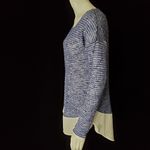 THML  Blue & White Sweater with White Sheer Bottom (S) Photo 2