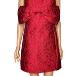 Sister Jane Tate Rose Jacquard Bow Mini Dress sz M Cherry Red NWT Size M Photo 1