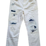 Ralph Lauren Lauren  Women's Patchwork Straight Pants White Wash Size 30"x23" Photo 0