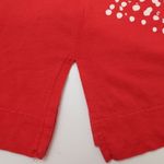 Coldwater Creek Red White Tribal Floral Tie Front Flowy Tank Shirt Blouse Top Photo 2