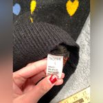 THML  heart knit Pattern Black Sweater small NWT Photo 6