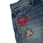 Lucky Brand  Embroidered Mid Rise Denim Boy Shorts 6/28 Photo 7