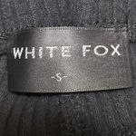 White Fox Boutique White Fox Women's Black Rib Knit Cutout Knot Side Flared Trousers Pants Size S Photo 4