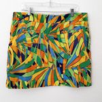 [Loudmouth] Jungle Bogey Geometric Mini Skort Golf Tennis Built In Shorts Sz 14 Green Photo 1