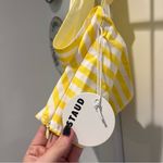 NEW STAUD Kai Striped Poplin Halter Top Yellow Stripped Size 12 Photo 6