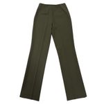 Ralph Lauren  Black Label Wide Leg High Rise Wool Dress Pants Green Preppy Size 6 Photo 1