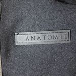 Anatomie Black Cream Stripe Mesh Long Sleeve Top Size M Travel Luxe Lightweight Size M Photo 3