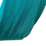 Vintage Escada Sport dark turquoise jeweled beaded ruffled v Photo 1