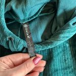 Gaiam  Yoga Elena Cowl Neck Hoodie Soft Corduroy Deep Teal Large Photo 4