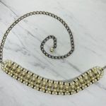 Chunky Faux Pearl Gold Tone Chain Belt Y2K ✨ Photo 0