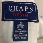 CHAPS  women’s blue/white tiered boho skirt size 6 Photo 4