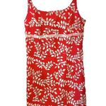 No Boundaries Vintage Y2K 90s Red Floral Mini Sun Dress White Flower Leaf Spaghetti Strap Lace Photo 4