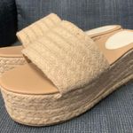 Espadrille Wedge Sandals Tan Size 8 Photo 0
