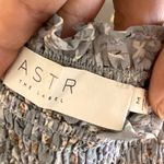 ASTR Smocked Bodice Long Sleeve Dress In Soft Blue Photo 3