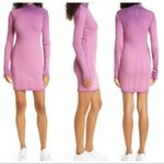 Cotton Citizen  The Ibiza Lavender Long Sleeve Bodycon Mock Neck Dress Photo 1