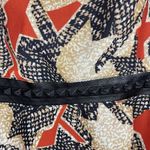 Miss Me  Mini Dress Sz. Small Leather Details Adj. Spaghetti Straps Geometric Photo 2