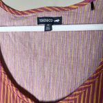 Toad & Co  Manzana Organic Cotton Tiered Dress Lily Stripe Orange M Photo 4