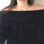 Loveriche Off The Shoulder Fringe Sweater Photo 0