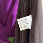 Suzi Chin  Vibrant Purple and Green Midi Dress Photo 7