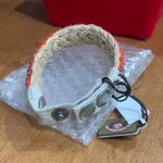 Juicy Couture Pam Gela E-Rhinestone Woven Bracelet Coral with Silver Crystal NWT Photo 1