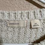 Anthropologie Sleeping on Snow | cream plush knit pullover sweater XSP Photo 5