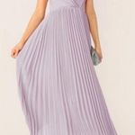 Lulus Wrap pleated strappy lilac midi dress size M Photo 0
