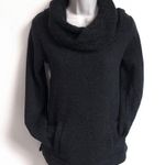 J.Crew funnel neck Blogger cozy pullover long sleeve pocket wool gray… Photo 3