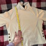 Who What Wear NWT Women's Cream Mock Turtlwneck Sweater with Button Accents Photo 11