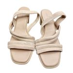 Caslon Sandals Size 6.5 Leather Tan Lennyn Slingback Open Toe Heels Photo 1