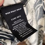 Who What Wear dress midi black white floral tropical NEW small Photo 5