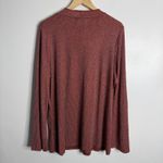 Diane Gilman DG2  Mock Neck Ribbed Pullover 3X Shimmery Bell Sleeves Casual NWT Photo 1
