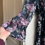 Xhilaration Blue Floral Romper Size Medium Photo 1