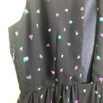 Cals  Blue Chiffon Sheath Floral Dress Photo 8