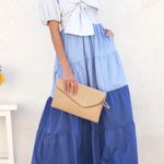 VICI  | Mariel Tiered Pocketed Puff Sleeve Midi Dress Photo 1