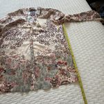 Johnny Was  Jungle Paisley Button Up Blouse Shirt Top Sz M Medium Multi Color Photo 2