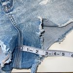 American Eagle Curvy Light Wash Destructed High Rise Shorts Photo 8