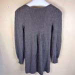 AQUA Women's Gray 100% Cashmere Knee Length Sweater Dress Size Small Career Wear Photo 5