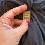 Calvin Klein NWT  Charcoal Jumpsuit Zip Shoulders Sz 6 Photo 7