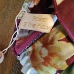 P2F Jane Smocked Bikini Top Lush Rose Medium M Red Photo 6