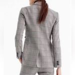 J.Crew  New Lady Glen Plaid Front Tie Blazer Jacket Gray Red Size 0 Photo 7