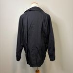 Eddie Bauer  Trench Coat‎ Lightweight Rain Jacket Double Breasted Black Small Photo 1