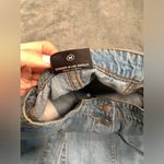 Miou muse long denim jean skirt medium Blue Photo 5