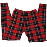 Red tartan plaid leggings. New very soft material Photo 8