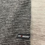 Danskin Now Gray & White Striped Semi-Fitted Short Sleeve V-Neck Lightweight XS Photo 9