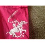 Beverly Hills Polo Club Girls Capri Pants Pink Belted Size 10 Casual Photo 1