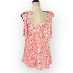 Buddy Love Kerr Mini Dress Women's Small Pink Flamingo Tie Shoulder Sleeveless Photo 3